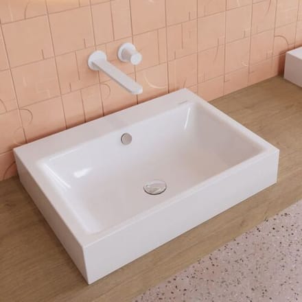 Kaldewei PURO countertop washbasin 3157 without tap hole, 60 cm 900706003001