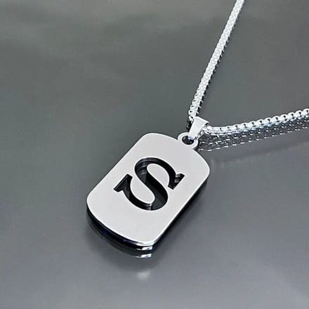 Nivard Ketting - Heren - Staal - Nep zilver - Met Hanger - S