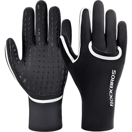 Rockbros full waterproof cycling gloves size: S/M - black