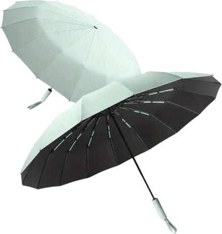 Bovista Windproof Paraplu - Opvouwbaar - Moderne Stormparaplu - Stormproef - Automatisch Uitklapbaar - Umbrella - Turqoise