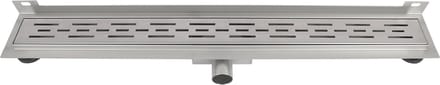 Douchegoot - Muur flens RVS - 7 x 7 x 70 cm