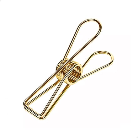 Wire knijper - Fish clips 13 x 55 mm | M | Goud | 15 stuks