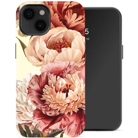 Selencia Hoesje - Geschikt voor Apple iPhone 14 - Backcover - Vintage Peony