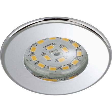 Briloner Efficiënte LED inbouwspot Nikas IP44 chroom
