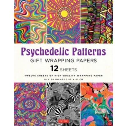 Psychedelic Patterns Gift Wrapping Papers - 12 Sheets