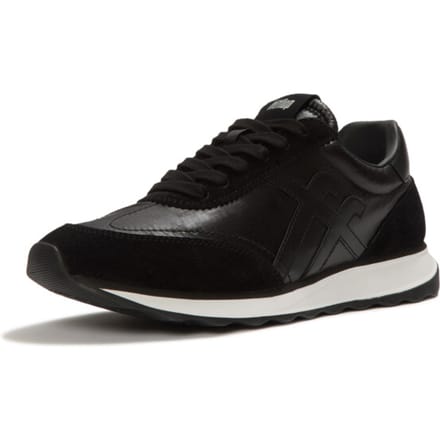 FitFlop Retro-Q FF Metallic-Fabric/Suede Sneakers Dames Sneakers - Zwart
