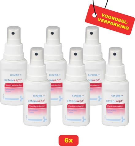 6X Octenisept Wondreiniging - 6x 50ml - Voordeelverpakking!