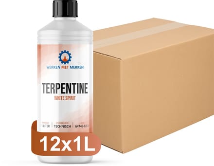 Terpentine - Doos, 12 x 1 liter