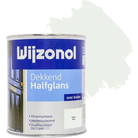 Wijzonol Dekkend Halfglans - 0,75l - 9104 - Wit