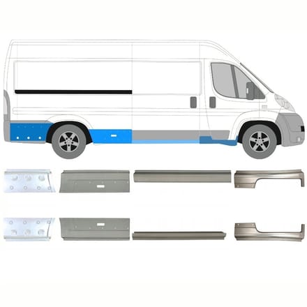 Reparatie dorpel voor Citroen Jumper 2006-2025 / Links + Rechts / Set