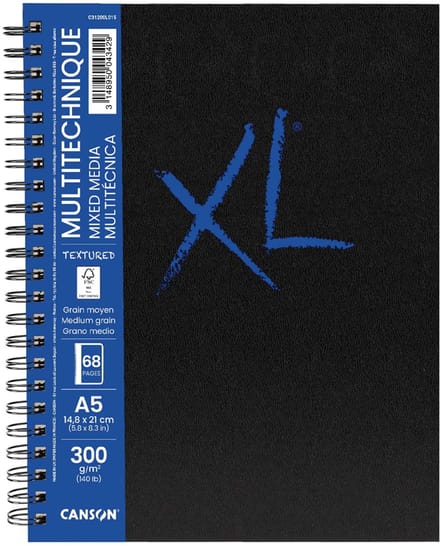 Canson schetsboek A5 mixed media textured hardcover