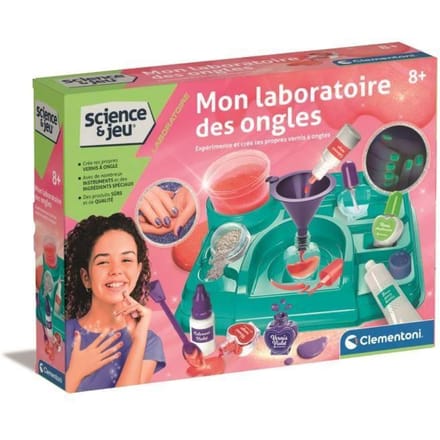 Mon laboratoire des ongles - Clementoni - Science & Jeu - Jeux Scientifiques