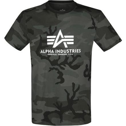 Alpha Industries T-shirt - Basic T - M tot XL - voor Mannen - camouflage