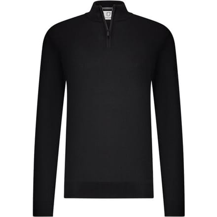 Trui Born With Appetite half zip zwart