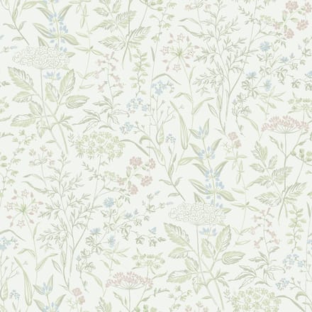 Boråstapeter Vliesbehang 38734 - Borosan Hem - Botanisch Wit - 53cm x 11.20m