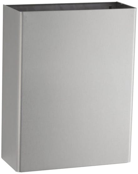 Bobrick B-279 Classic Series roestvrijstalen afvalbak, matte afwerking, 24 liter