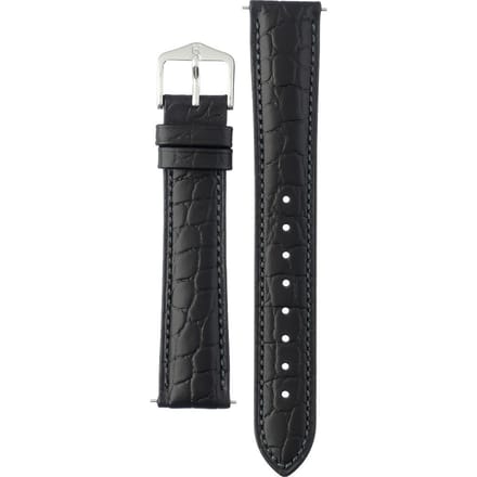 Hirsh Horlogeband -  Aristocrat Zwart - Leer - 18mm