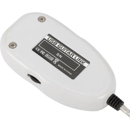 Adaptateur de câble de liaison d'interface guitare vers USB, connecteur Audio, enregistreur pour PC/ordinateur blanc