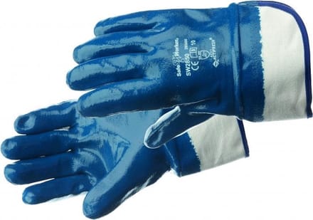 SafeWorker SW 2850 KATOEN NITRILE VOLLEDIG GEC. 01070096 - 12 stuks - Een Kleur - 10