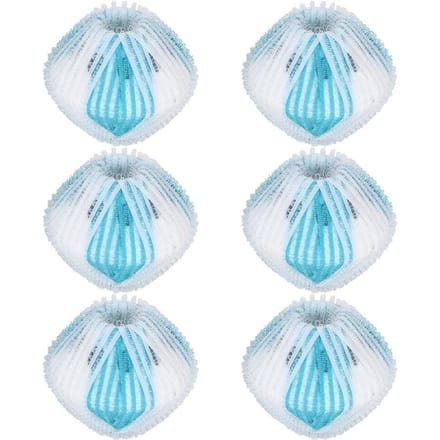 6 stuks Wasmachine Haar Pluis Verwijdering Wasbal Kleding Reinigingsbal Tool BlauwWit white