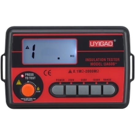 Uyigao Ua60b+ Digitale Isolatieweerstandstester Megaohm Meter Dc250/500/1000v Ac750v 0,1~2000m Uyigao