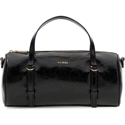 GUESS handtas schoudertas Taylor Mini Barrel Satchel Black zwart