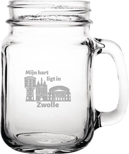 Gegraveerde Drinkglas 45cl Zwolle