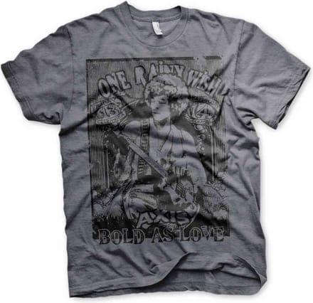 Jimi Hendrix Heren Tshirt -L- Bold As Love Grijs