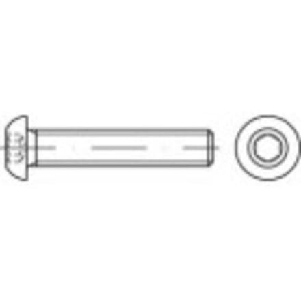 TOOLCRAFT 148115 Lenskopschroeven M6 50 mm Binnenzeskant (inbus) Staal 200 stuk(s)
