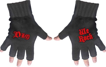 Dio - We Rock Vingerloze handschoenen - Zwart