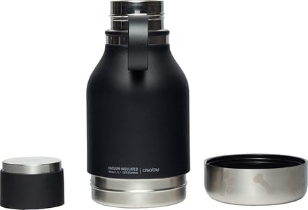 ASOBU Stainless Steel Dog Bowl Bottle Black 975ml