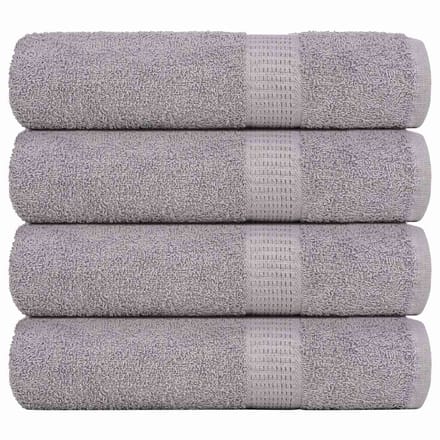 vidaXL - Handdoeken - FROGN - 4 - st - 50x100 - cm - 360 - g/m² - grijs