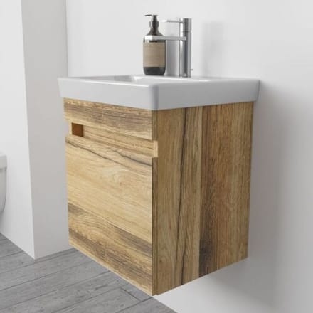 Megabad Profi Collection Lodge vanity unit 41.6 x 35.5 x 46 cm with 1 drawer and 1 panel HMW5046008KEIAV045