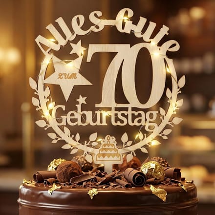 Dailygoods - Cake Topper verjaardag hout (70)
