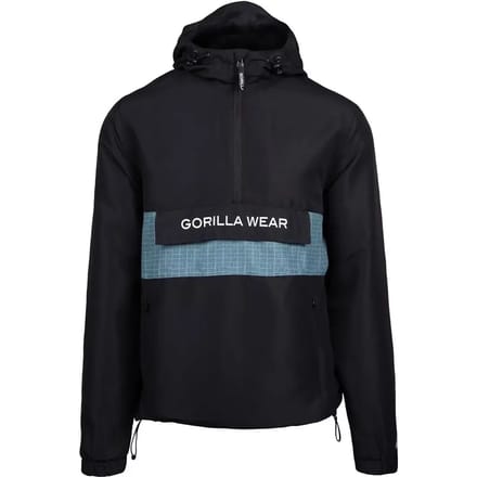 Gorilla Wear Bolton Windbreaker - Unisex Anorak - Zwart - M