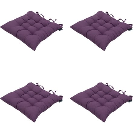 Madison - Zitkussen Panama purple - Ca. 46x46 cm - Set van 4