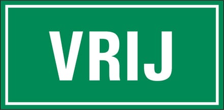 Vrij magneetsticker 100 x 50 mm