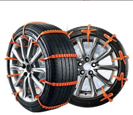 Set van 10 Sneeuwkettingen voor Auto's, Nood Antislip Tractiestrips