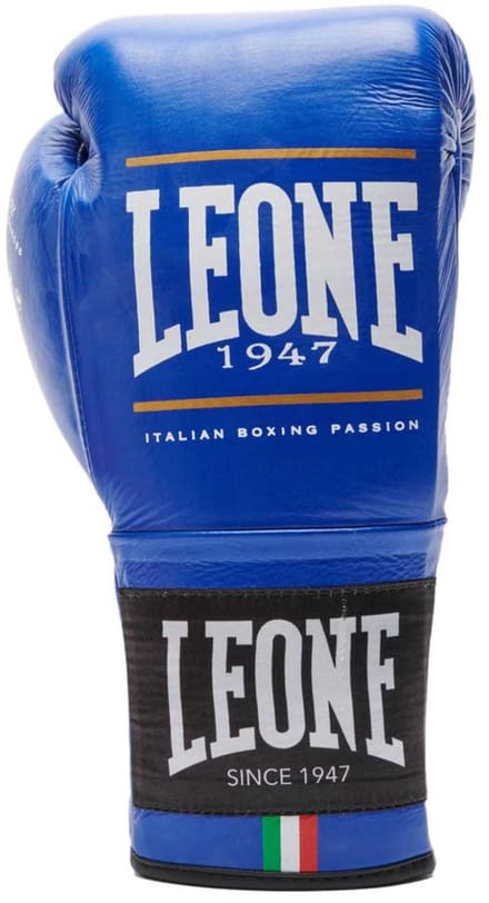 Leone1947 Shock Plus Kunstleren Bokshandschoenen Blauw 8 oz