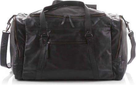 Bear Design Max CL32879 leren weekendtas - Zwart