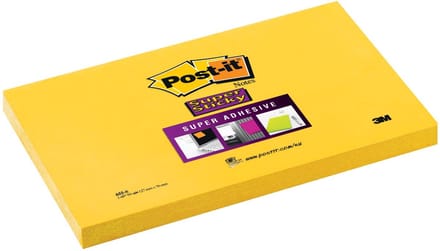 Post-it 76x127mm Super Sticky 12x90vel Ultrageel Memoblok