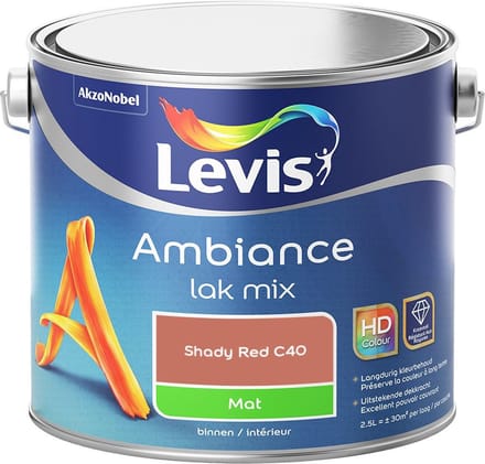 Levis - Ambiance Lak Mat Mix - Shady Red C40 - Mengverf - 2,5 L
