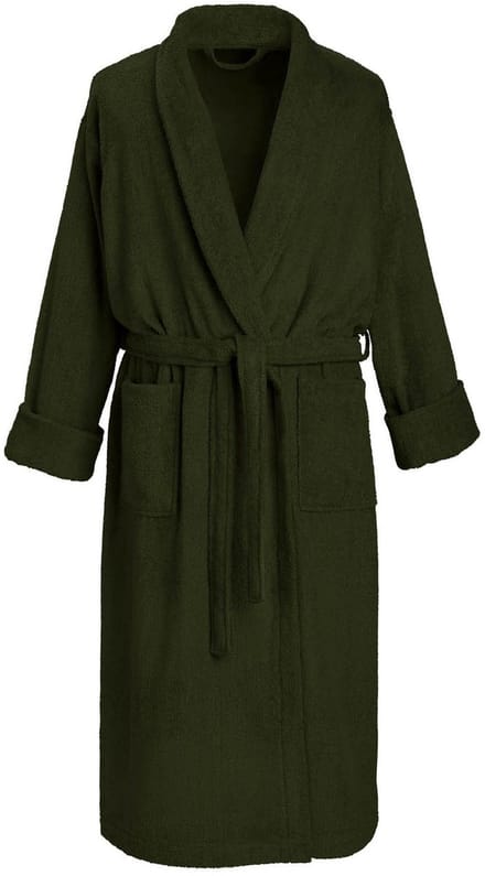 De Witte Lietaer Badjas Etrusk Khaki - M - Unisex - Katoen