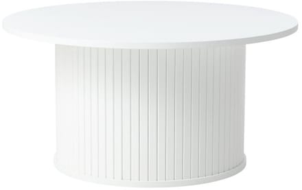 Salontafel Nola rond eiken 90 cm - Wit