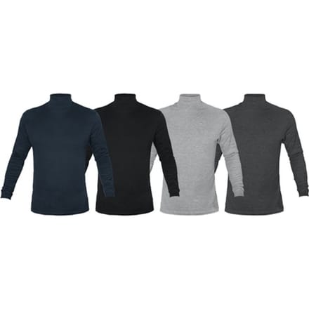 Set van 2 coltruien met lange mouwen: Blauw + donkergrijs / M