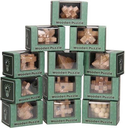 Denkpuzzel hout JohnToy - Breinbreker Johntoy (1 stuk )