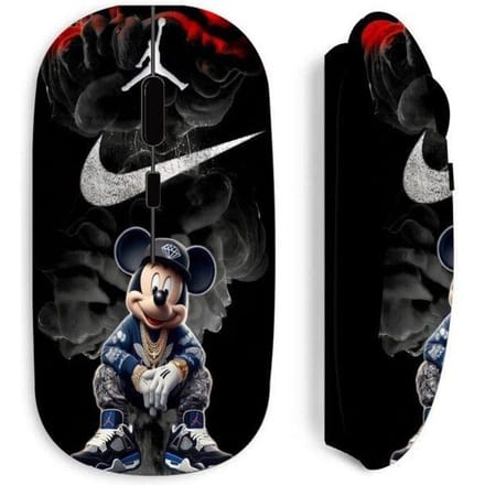Draadloze muis - MANIACASE - Mickey Jordan - Zwart - Optisch - 70 g