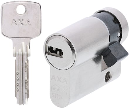 AXA Veiligheidscilinder - Cilinderslot Comfort Security - incl. 3 sleutels - SKG** - Vernikkeld - 30/10 mm