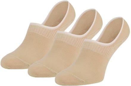 Teckel - Unisex Footies Antislip - 3-Pack - Maat 36/42 - Beige