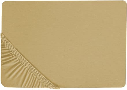 JANBU - Laken - Olijfgroen - 90 x 200 cm - Katoen